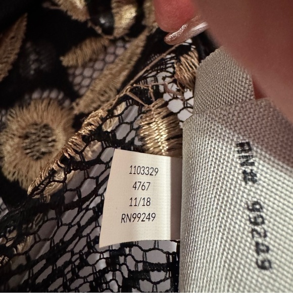 Catherines 2XWP Petite Black Floral Lace Kimono Jacket Duster - Picture 7 of 7